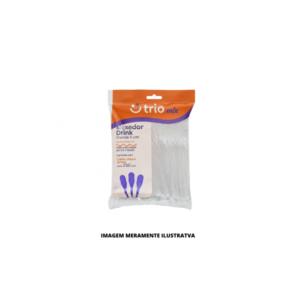 MEXEDOR - TRIOMAX -  11CM CRISTAL - 250un